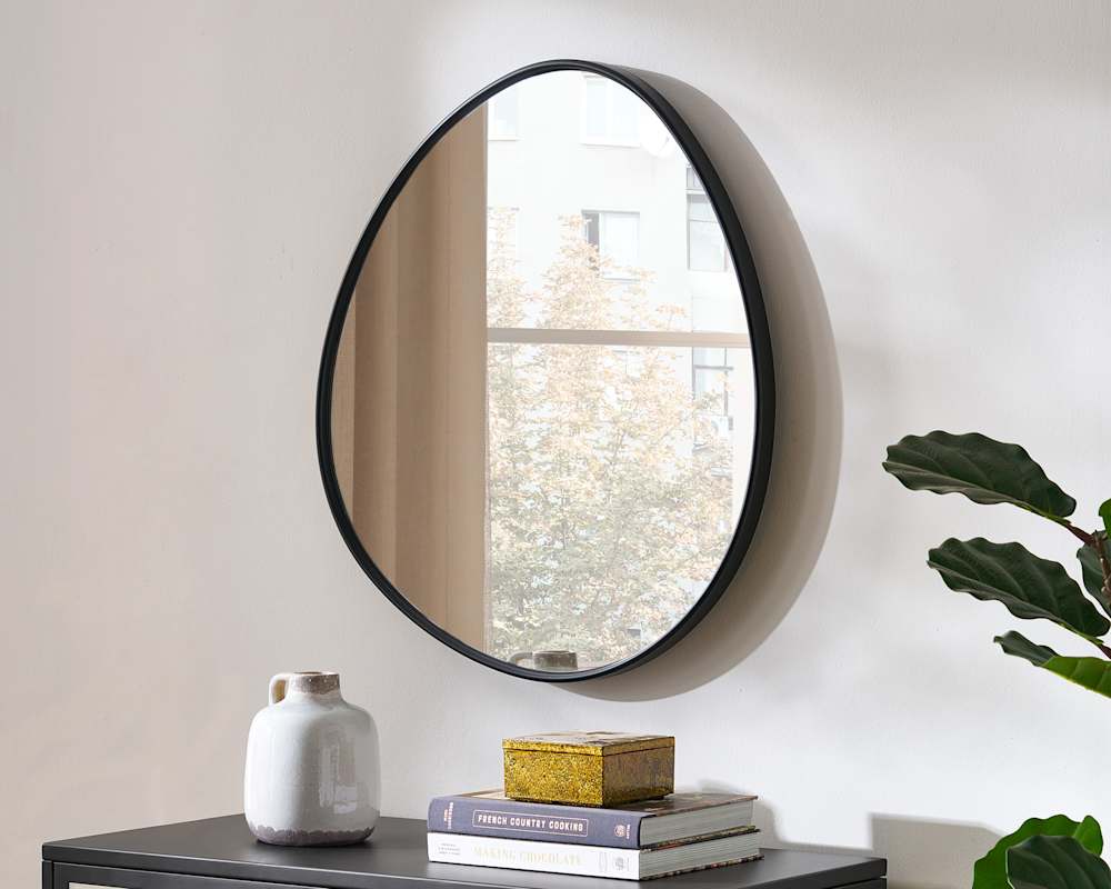 Aria-Organic-Wall-Mirror-Small-_Black-With-Panes-Clear-Glass-Sideborad-80cm-Set_1-1768963609