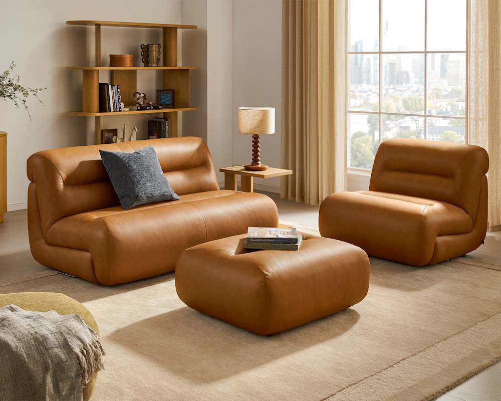 Tovi-Leather-2-Seater-Armless-Sofa-MochaE2808B-Set_1_2